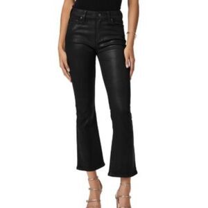 PAIGE Claudine Coated Straight Jeans Black 26